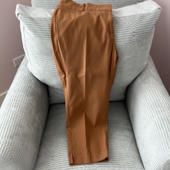 Lane Bryant Brown 4 Season Slim Capri Mid Size. Button/ 2 Hook Closure. Size 20 - Picture 1 of 11